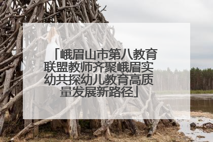 峨眉山市第八教育联盟教师齐聚峨眉实幼共探幼儿教育高质量发展新路径