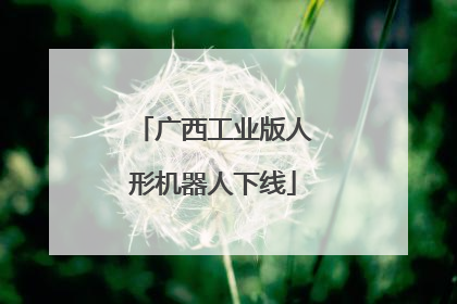 广西工业版人形机器人下线