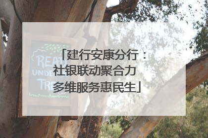 建行安康分行：社银联动聚合力 多维服务惠民生