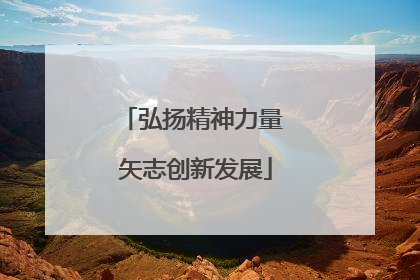 弘扬精神力量 矢志创新发展