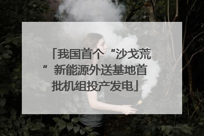 我国首个“沙戈荒”新能源外送基地首批机组投产发电