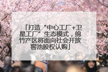 打造“中心工厂+卫星工厂”生态模式，绵竹产区将面向社会开放窖池股权认购