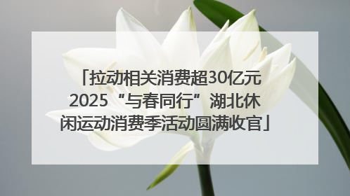 拉动相关消费超30亿元 2025“与春同行”湖北休闲运动消费季活动圆满收官