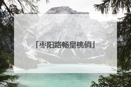 枣阳路畅皇桃俏