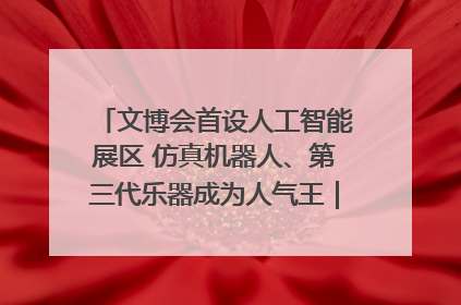 文博会首设人工智能展区 仿真机器人、第三代乐器成为人气王｜文博向“新”