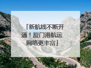 新航线不断开通！厦门港航运网络更丰富