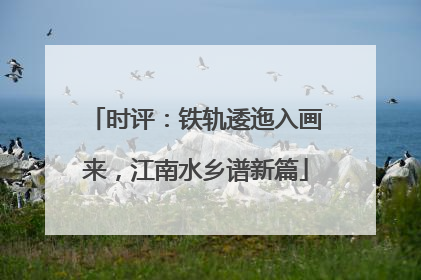 时评：铁轨逶迤入画来，江南水乡谱新篇