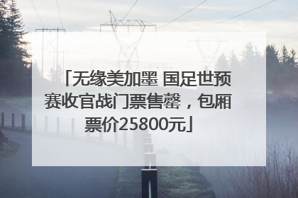 无缘美加墨 国足世预赛收官战门票售罄，包厢票价25800元
