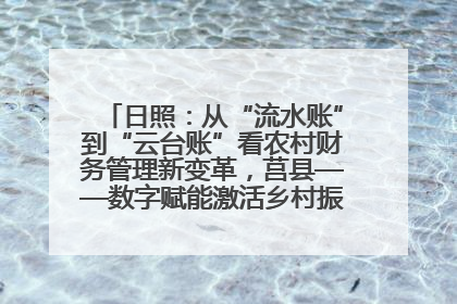 日照：从“流水账”到“云台账”看农村财务管理新变革，莒县——数字赋能激活乡村振兴“一池春水”