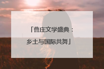 曹庄文学盛典：乡土与国际共舞