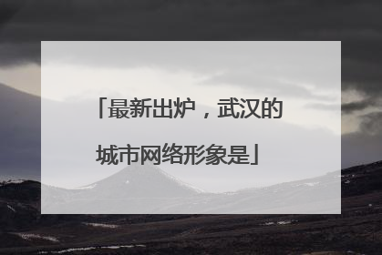 最新出炉，武汉的城市网络形象是