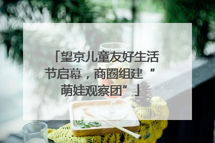 望京儿童友好生活节启幕，商圈组建“萌娃观察团”