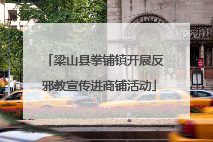 梁山县拳铺镇开展反邪教宣传进商铺活动