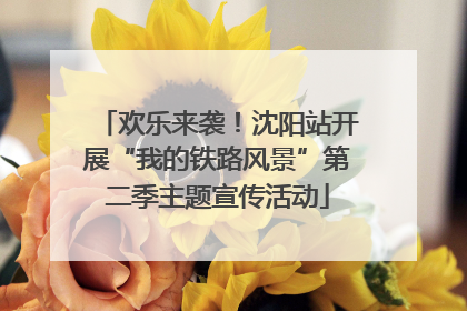 欢乐来袭！沈阳站开展“我的铁路风景”第二季主题宣传活动