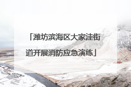 潍坊滨海区大家洼街道开展消防应急演练