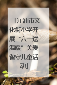江油市文化街小学开展“六一送温暖”关爱留守儿童活动