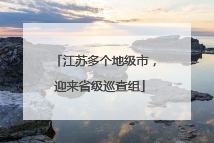 江苏多个地级市，迎来省级巡查组