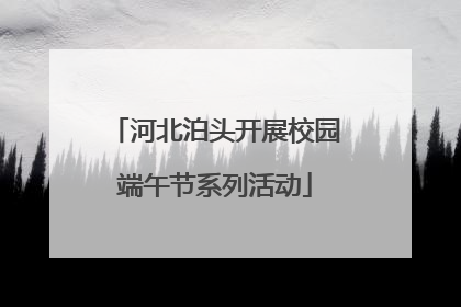 河北泊头开展校园端午节系列活动