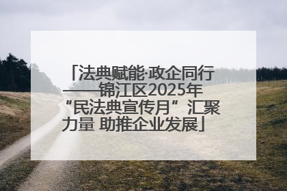 法典赋能·政企同行——锦江区2025年“民法典宣传月”汇聚力量 助推企业发展
