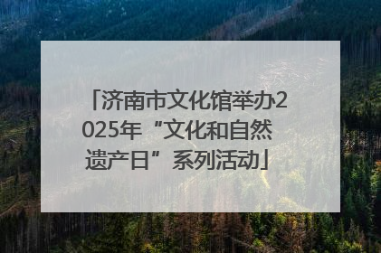 济南市文化馆举办2025年“文化和自然遗产日”系列活动