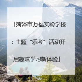 菏泽市万福实验学校：主题“乐考”活动开启趣味学习新体验