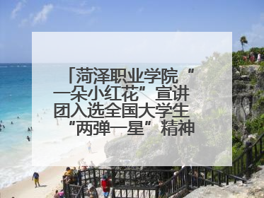 菏泽职业学院“一朵小红花”宣讲团入选全国大学生“两弹一星”精神宣讲团
