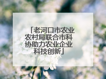 老河口市农业农村局联合市科协助力农业企业科技创新