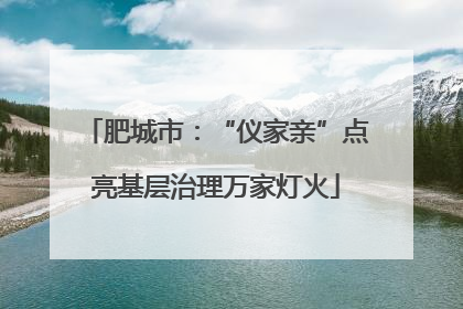 肥城市：“仪家亲”点亮基层治理万家灯火