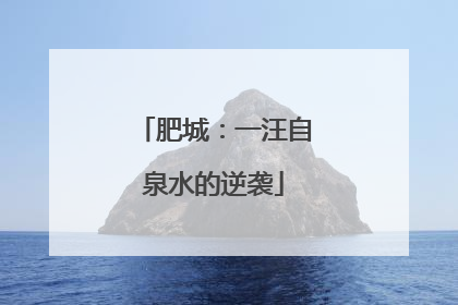 肥城：一汪自泉水的逆袭