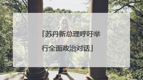 苏丹新总理呼吁举行全面政治对话