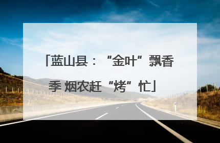 蓝山县：“金叶”飘香季 烟农赶“烤”忙