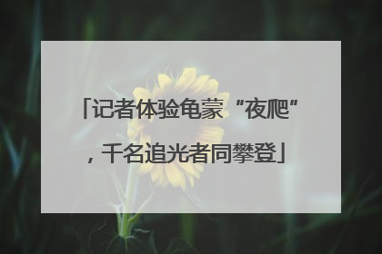 记者体验龟蒙“夜爬”，千名追光者同攀登