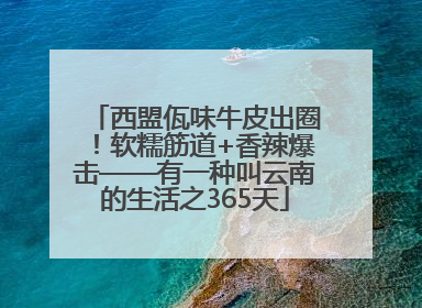 西盟佤味牛皮出圈！软糯筋道+香辣爆击——有一种叫云南的生活之365天