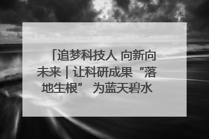 追梦科技人 向新向未来｜让科研成果“落地生根” 为蓝天碧水“保驾护航”