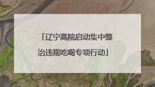 辽宁高院启动集中整治违规吃喝专项行动