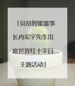 贝昂智能董事长冉宏宇先生出席世界红十字日主题活动