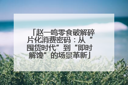 赵一鸣零食破解碎片化消费密码：从“囤货时代”到“即时解馋”的场景革新