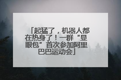 起猛了，机器人都在热身了！一群“显眼包”首次参加阿里巴巴运动会