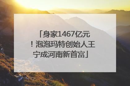 身家1467亿元！泡泡玛特创始人王宁成河南新首富