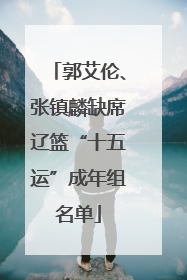 郭艾伦、张镇麟缺席辽篮“十五运”成年组名单