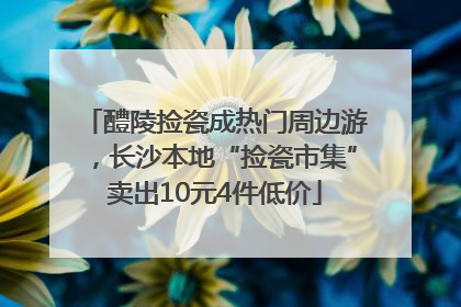 醴陵捡瓷成热门周边游，长沙本地“捡瓷市集”卖出10元4件低价