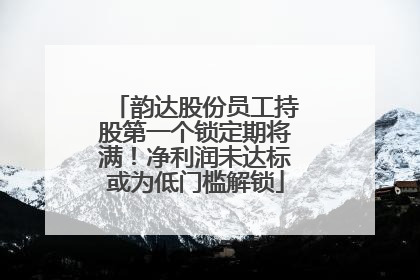 韵达股份员工持股第一个锁定期将满！净利润未达标或为低门槛解锁