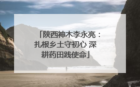 陕西神木李永亮：扎根乡土守初心 深耕药田践使命