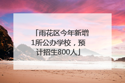 雨花区今年新增1所公办学校，预计招生800人