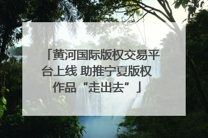黄河国际版权交易平台上线 助推宁夏版权作品“走出去”