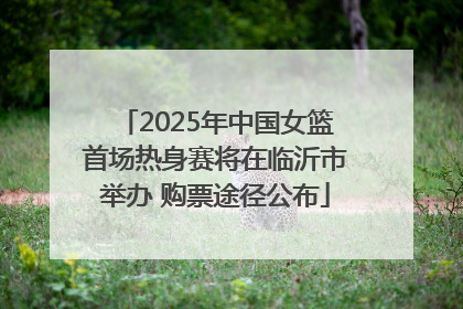 2025年中国女篮首场热身赛将在临沂市举办 购票途径公布