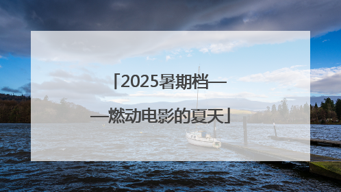 2025暑期档——燃动电影的夏天