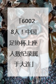 60028人！中国足协杯上座人数纪录属于大连