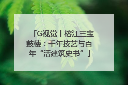 G视觉丨榕江三宝鼓楼:千年技艺与百年“活建筑史书”